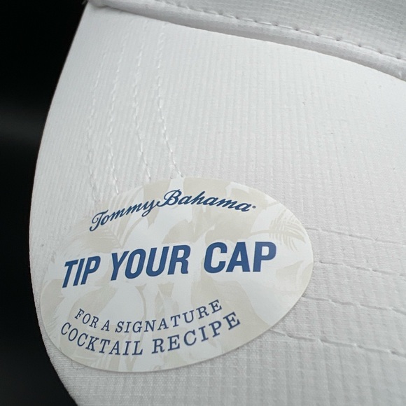 Tommy Bahama Golf White Baseball Cap Snapback Hat Blue Floral Patch - Picture 3 of 10